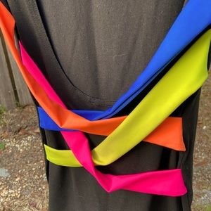 Charlotte Russe bodycon neon dress, medium